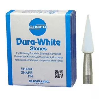 White Shofu Cone Stone Low Speed Image